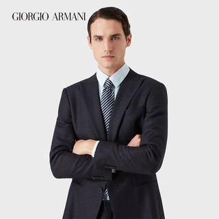 GIORGIO ARMANI/阿玛尼领带男士商务正装斜条纹真丝领带官方正品