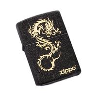 ZIPPO 之宝 黑裂漆236 煤油打火机 龙行天下