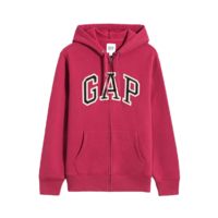 Gap 盖璞 男女款拉链卫衣外套 618866 玫红色 M