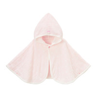MIKI HOUSE MIKIHOUSE日本制全棉轻盈亲肤可爱新生儿包被斗篷浴巾