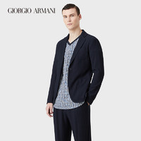 GIORGIO ARMANI/阿玛尼西装男士休闲商务千鸟格纹单排扣时尚外套 48 UBWF