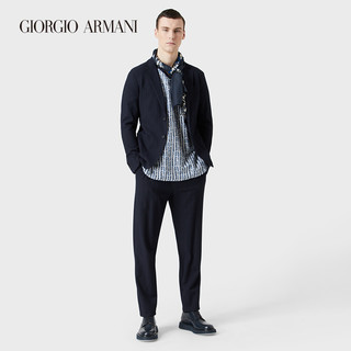 GIORGIO ARMANI/阿玛尼西装男士休闲商务千鸟格纹单排扣时尚外套 48 UBWF