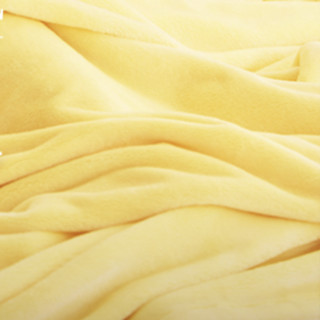 BERKSHIRE 伯克希尔 闺蜜系列 法兰绒毛毯 向日葵黄 200*230cm