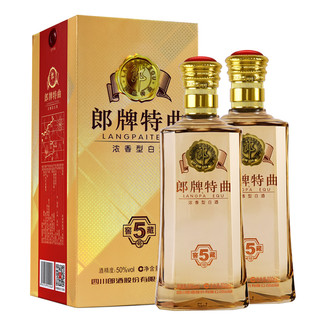 LANGJIU 郎酒 郎牌特曲 窖藏5号 50%vol 浓香型白酒 500ml*2瓶 双支装