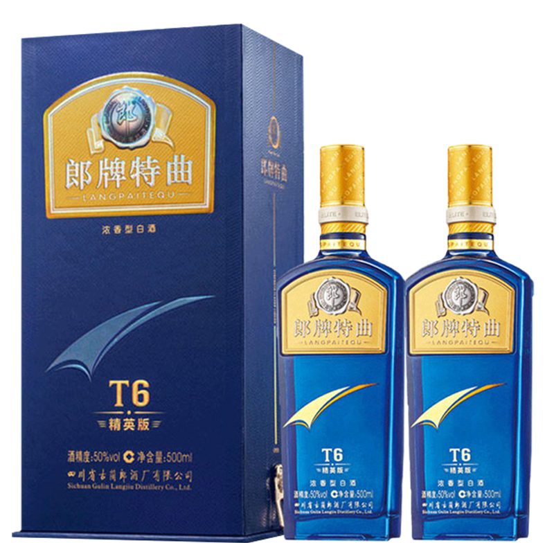 LANGJIU 郎酒郎牌特曲T6 精英版50%vol 浓香型白酒500ml 单瓶装【报价