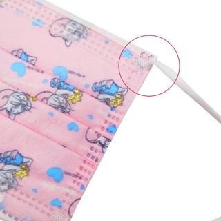 海氏海诺 卡通猫和老鼠联名 一次性使用医用口罩 儿童款 10片 粉