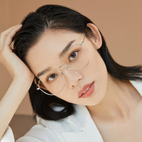 LOHO 防蓝光眼镜女近视眼镜框韩版不规则眼镜