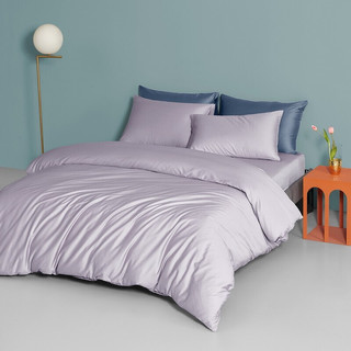 DAPU 大朴 简约纯色四件套 淡青紫 1.2m床 床单款
