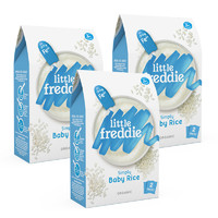 小皮 little freddie 小皮 宝宝辅食原味米粉米糊160g*3盒