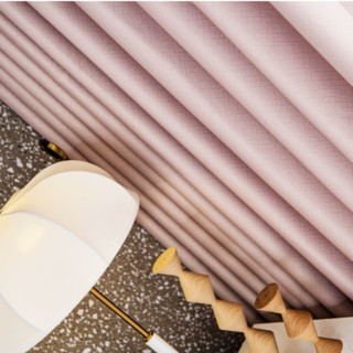 Markor Furnishings 美克·美家 罗马黄昏 客厅窗帘 胭粉色 2.5m