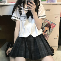 花千猪原创 JK制服 星屿高 水手领短袖衬衫