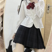 花千猪 jk制服 星屿高格裙  黑色正品jk裙