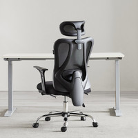 HBADA 黑白调 E101 人体工学椅 黑色 标准款