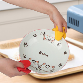 防烫夹 日本品牌厨房多功能防滑隔热夹耐热温微波炉碗碟夹子 家用