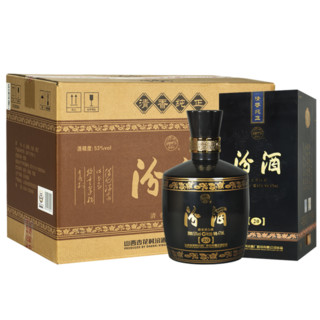 汾酒 金奖 黑坛20 53%vol 清香型白酒 475ml*6瓶 整箱装