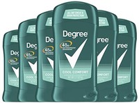 FIRST DEGREE FITNESS FIRST DEGREE Degree 男士劲爽止汗膏，止汗抑汗48小时，6只装 清爽舒适 2.7 oz (Pack of 6)