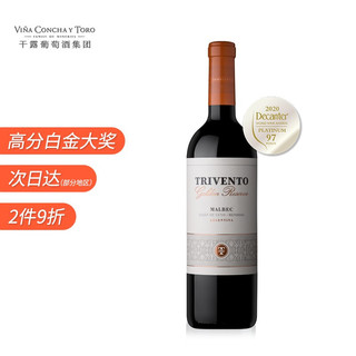 干露 风之语（Trivento）珍酿马尔贝克红葡萄酒750ml单瓶 阿根廷进口 24个月陈酿