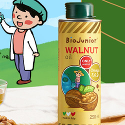 BioJunior 碧欧奇 食用油组合装 2口味 400ml（核桃油250ml+亚麻籽油150ml）