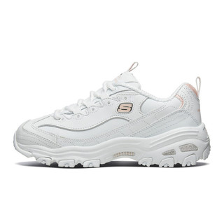 SKECHERS 斯凯奇 D'Lites 女子休闲运动鞋 11931/WPK 白色/粉色 38.5