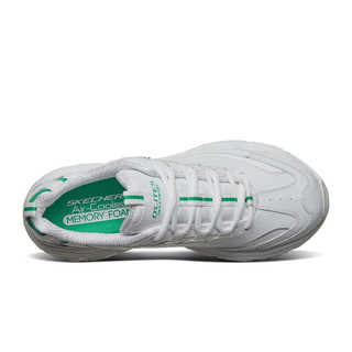 SKECHERS 斯凯奇 D'Lites 女子休闲运动鞋 11931/WGR 白色/绿色 36