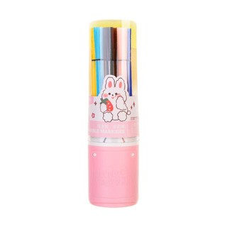 M&G 晨光 ZCPN0383 可水洗水彩笔 18色 粉色桶装