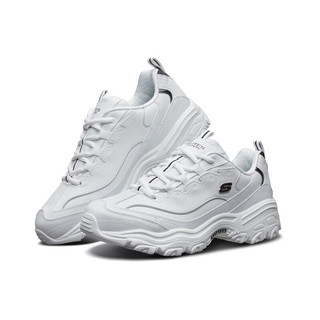 SKECHERS 斯凯奇 D'Lites 女子休闲运动鞋 11931/WBK 白色/黑色 40