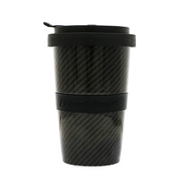 Audi 奥迪 原厂碳纤维外观水杯 便携随身杯 耐热耐烫 防漏咖啡杯 奶茶杯