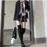 Violabella 丸子酱 JK制服 黑色记忆 银线发光格裙 42cm