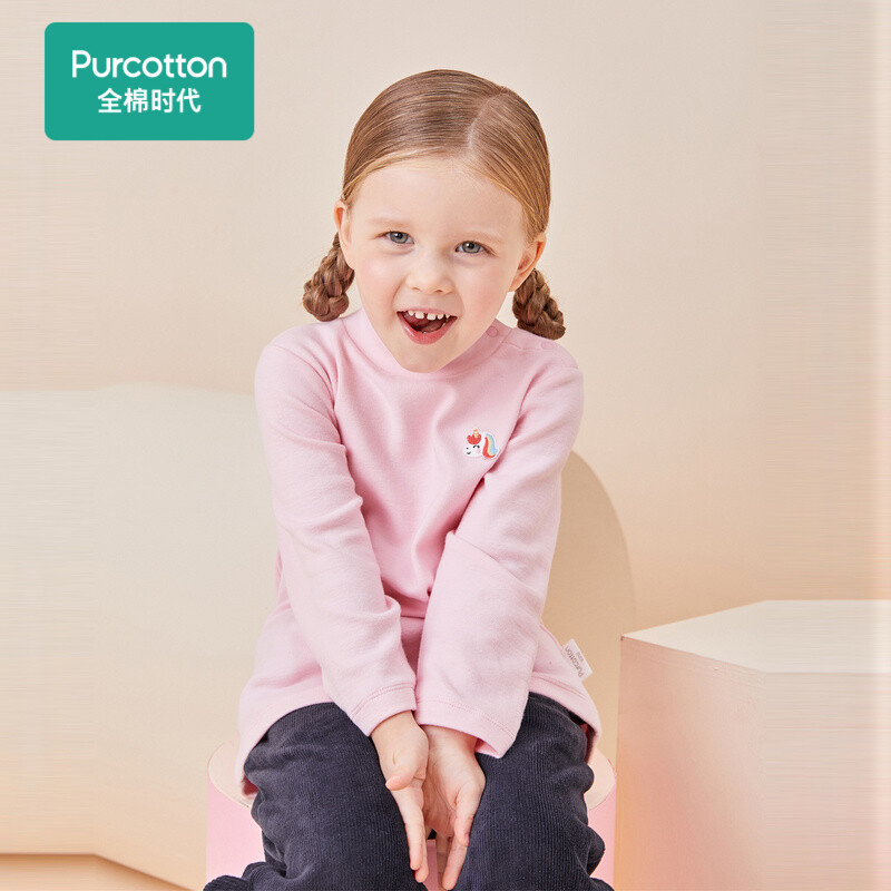 Purcotton 全棉时代 女童长袖T恤