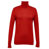 GIRDEAR 哥弟 女士高领羊毛衫 A300427 绯红 L