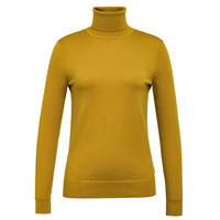 GIRDEAR 哥弟 女士高领羊毛衫 A300427 芥末黄 L