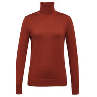 GIRDEAR 哥弟 女士高领羊毛衫 A300427 砖红 M