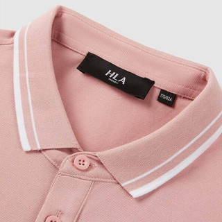 HLA 海澜之家 x 中国航天·太空创想 男士短袖POLO衫 HNTPW2U006A 粉红 M