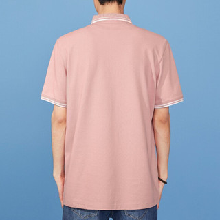 HLA 海澜之家 x 中国航天·太空创想 男士短袖POLO衫 HNTPW2U006A 粉红 S