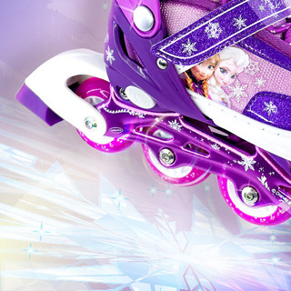 Disney 迪士尼 儿童轮滑鞋 紫冰雪