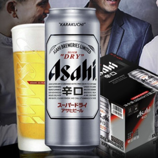 Asahi 朝日啤酒 朝日超爽 生啤酒 500ml*6听