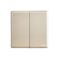 Schneider Electric 施耐德电气 珍铂系列 双联单控开关 晨曦金