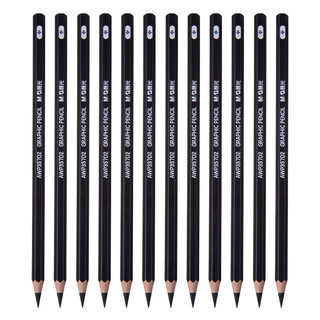 M&G 晨光 AWP357D2 六角杆铅笔 中碳 12支装