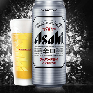Asahi 朝日啤酒 朝日Asahi朝日超爽生啤酒 500ml*12听 10.9度整箱装 曼城限定版