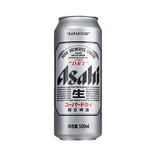 Asahi 朝日啤酒 朝日超爽 生啤酒 500ml*12听 定制款