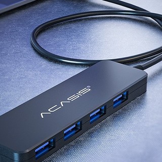 acasis 阿卡西斯 AB3-L42 USB3.0集线器 一分四 0.6m 黑色