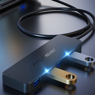 acasis 阿卡西斯 AB3-L42 USB3.0集线器 一分四 0.6m 黑色