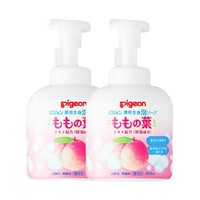 Pigeon 贝亲 温和保湿桃叶婴儿洗发沐浴露 日版 450ml*2瓶