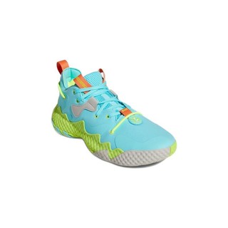 adidas 阿迪达斯 Harden Vol. 6 男子篮球鞋 GV8703 湖蓝色/橙色/灰 40