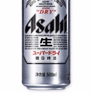 Asahi 朝日啤酒 朝日超爽 生啤酒 500ml*4听