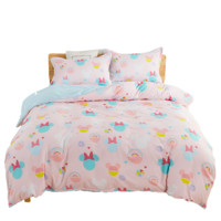 Disney 迪士尼 DTJ12 儿童床品套件 3件套 粉粉米妮 150*210cm