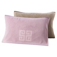 KINGSHORE 金号 S2206 纯棉枕巾 棕色+紫色 2条装