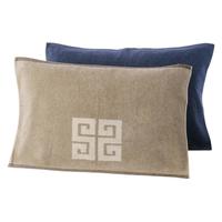 KINGSHORE 金号 S2206 纯棉枕巾 棕色+兰色 2条装