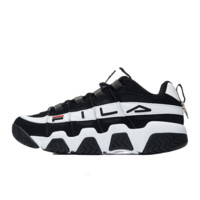 FILA 斐乐 Barricade Low 男子篮球鞋 F12M031228F-BW 黑色 40.5