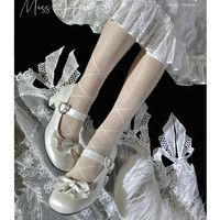 桃小坞原创 Lolita洛丽塔 赫拉小姐 复古玛丽珍高跟鞋 婴儿蓝